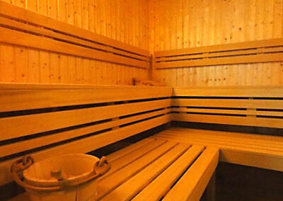 Sauna fińska jednopoziomowa.